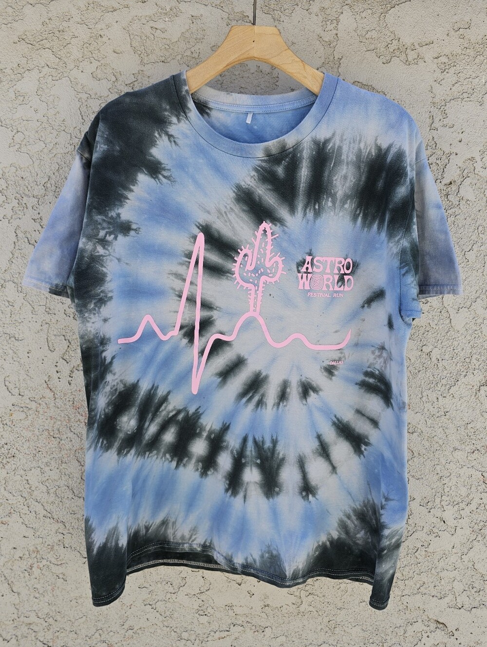 Travis Scott Astroworld T Shirt Large Dallas Festival Exclusive Tie Dye Merch